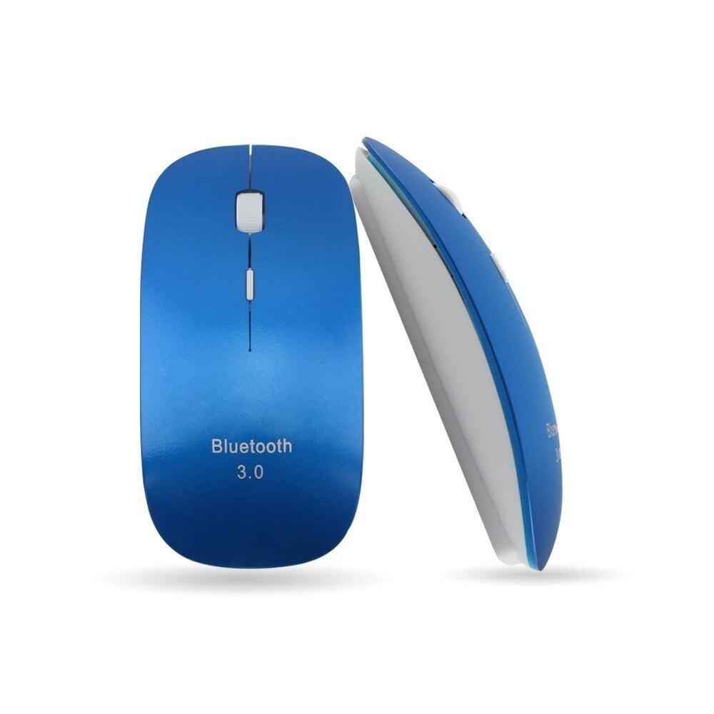 Bezprzewodowa mysz z Bluetooth optyczna Ultra cienka szczupła 3D komputer Mause mała różowa ergonomiczna mysz BT 3.0 na PC Laptop Notebook Girl: Light Blue