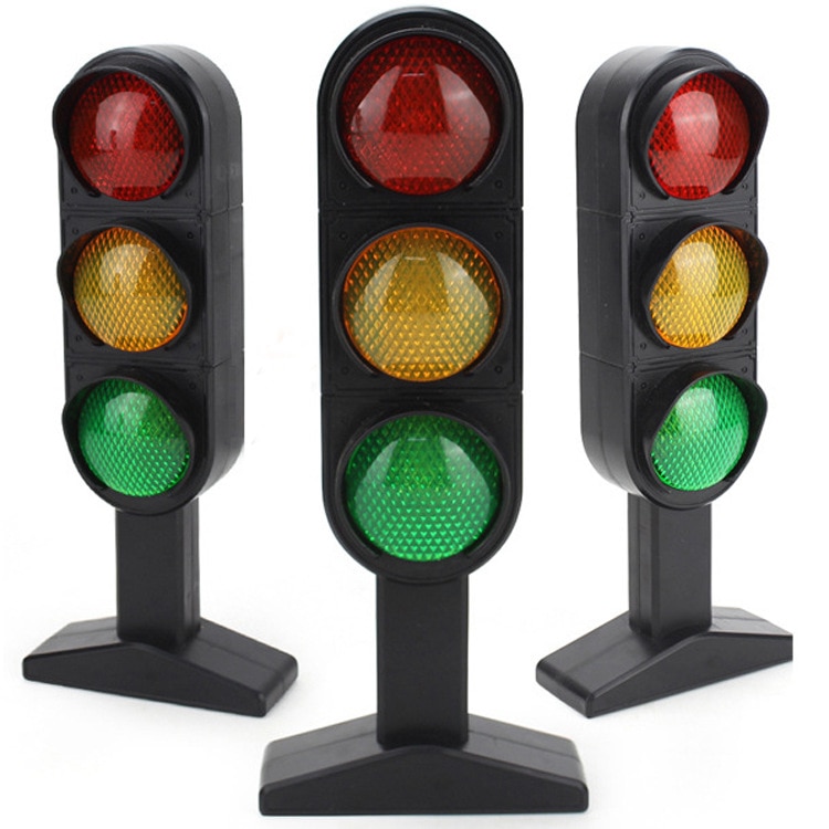 Traffic Lights Model Early Education Toy with Voice Popularization of Science Simulation Traffic Light Scene Education No Pack E: Default Title