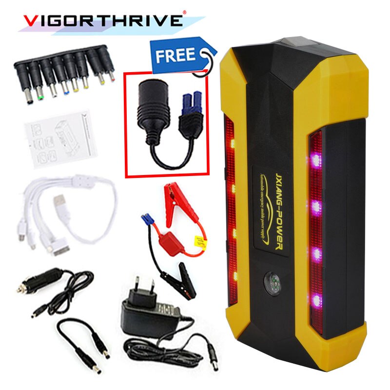 12V MINI Portable Car Charger Power Bank Emergency Gasoline Diesel Auto Battery Booster Pack Vehicle Car Jump Starter