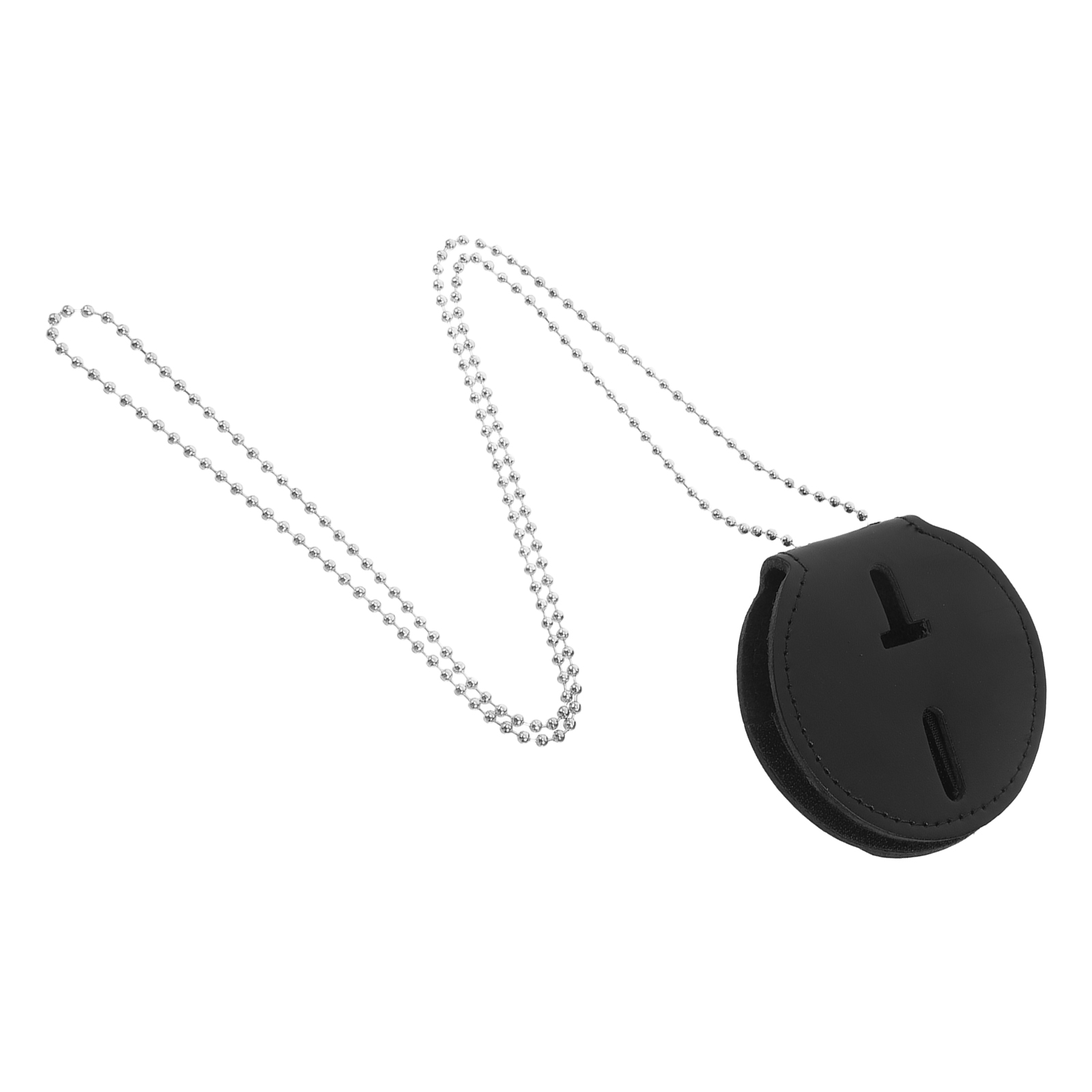Polizei-Ausweishalter mit Kette und Clip, Gürtelclip, Ausweishalter, schützende Kartenhülle, schützender Halter für Ausweiskarten