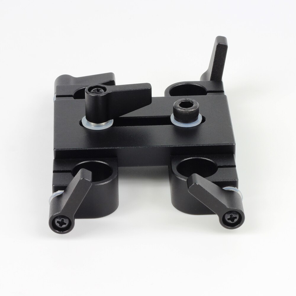 60mm to 60mm Riser Bridge Adapter 15mm Rod Clamp fr 15mm Rod Support System LWS Arriflex ARRI DSLR Camera Camcorder Rig V3
