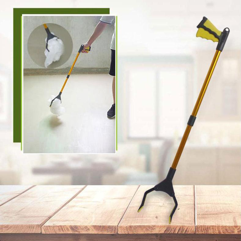 Dreamburgh Foldable Trash Clamps Grab Pick Up Tool Curved Handle Folding Sanitary Clip Portable Street House Grabber Tool