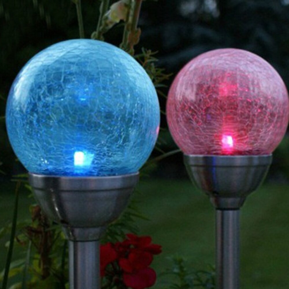 Outdoor Solar Power 7Color Changing LED Light Garden Yard Path Landscape Lamp Solar