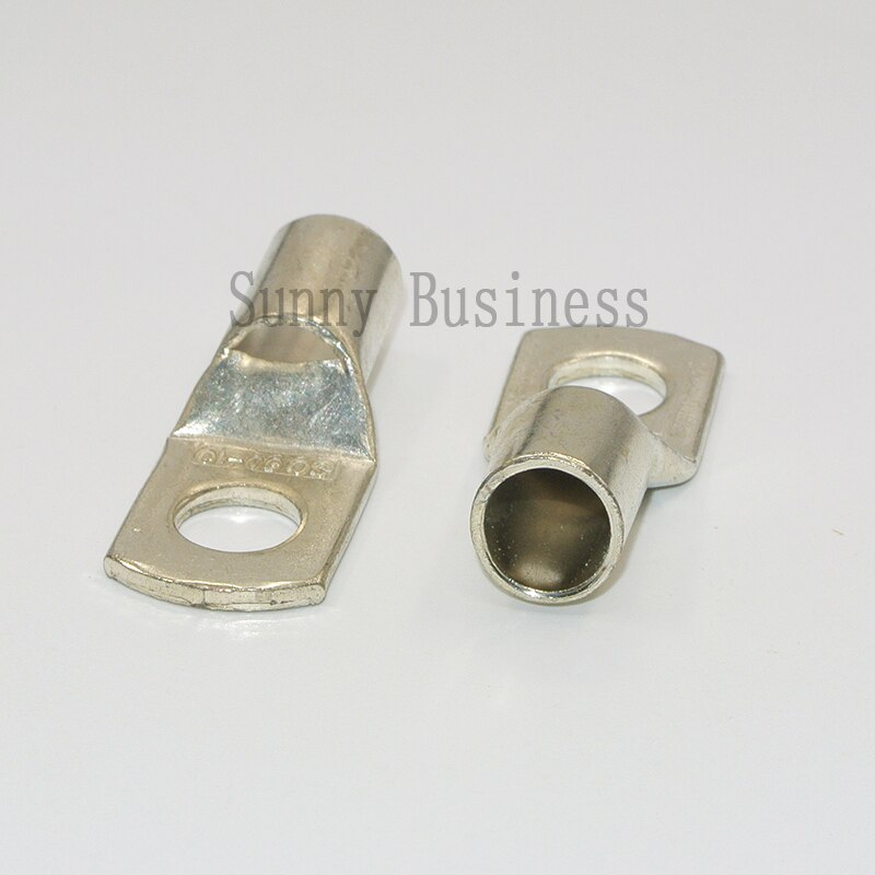 10 PCs SC25-10 25mm 4AWG 3/8 "Bolt Gat Vertind Koper kabelschoenen Batterij Terminals set Draad terminals connector