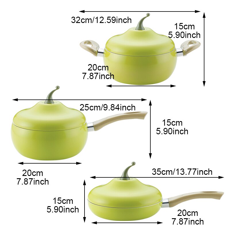 Pots for Kitchen Soup Pot Fruit Pan Aluminum non-s... – Vicedeal