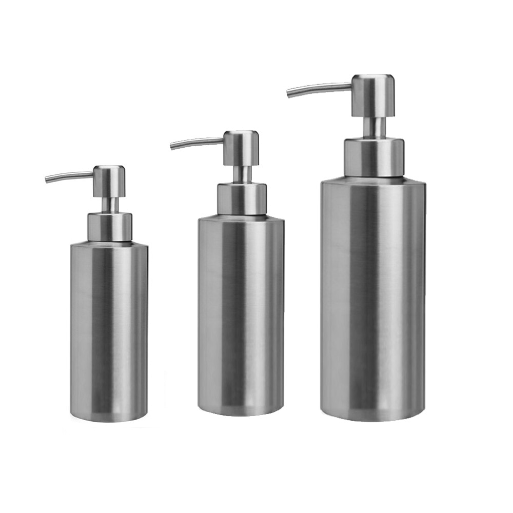 250ml/350ml/550ml Stainless Steel Soap Dispenser Hand Sanitizer Emulsion Bottle Bathroom Fixture Bathroom Hardware