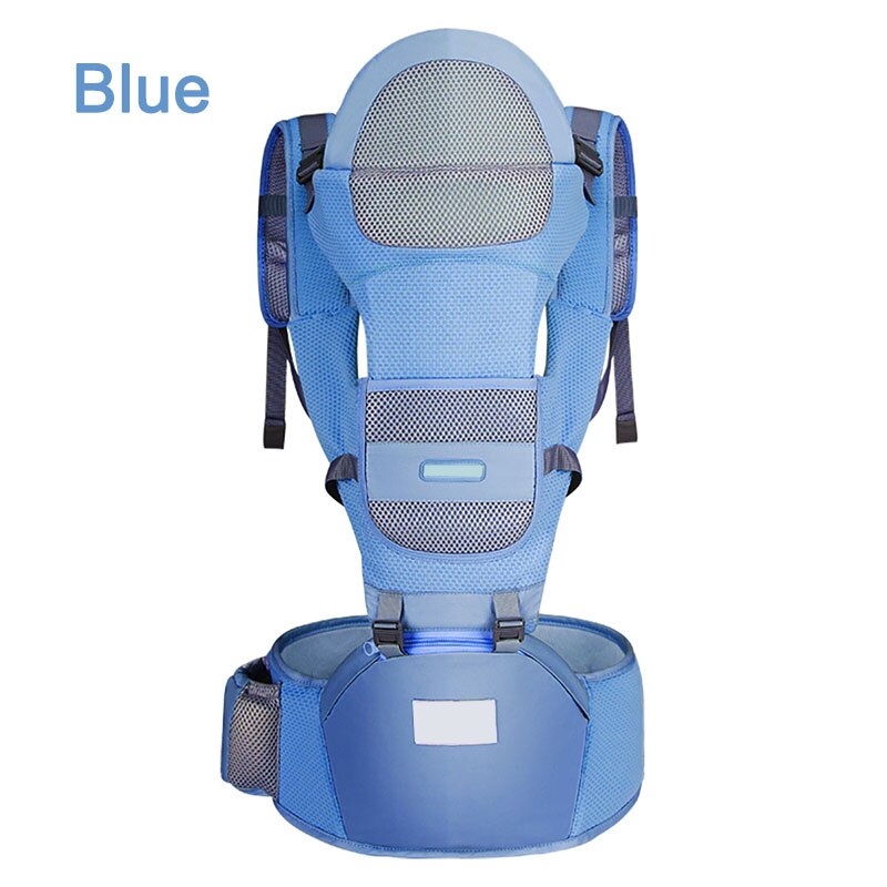 Sac à dos ergonomique pour bébé, porte-bébé multifonction, sac de rangement, porte-siège, 25kg 0-3 ans: Blue