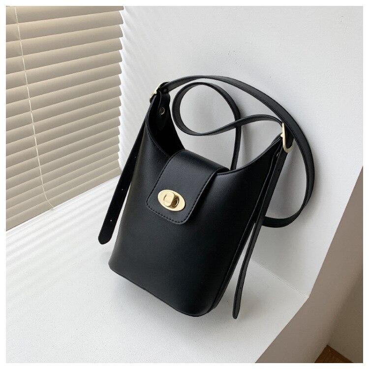 Elegante Weibliche Feste Farbe Schulter Tasche Neue hoch Leder frauen Handtasche Und Geldbörse Bote tasche