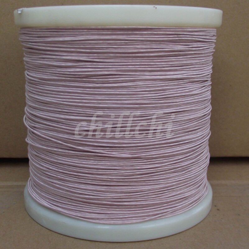 0.1 x 20 andele af minedrift maskine antenne litz wire multi-streng kobbertråd polyester filament garn kuvert kuvert
