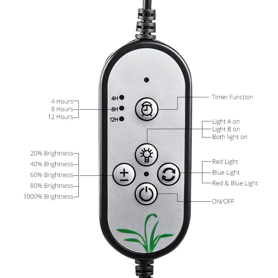 Ammtoo ledet vokse lys 5v usb ledet plantelamper fullspektrum phyto lampe til innendørs vegetabilsk blomst frøplante fitolampy