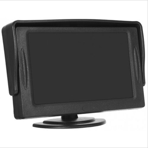 Auto Afneembare Zonnescherm High-Definition 4.3-Inch Auto Monitor Video-ingang Omkeren Parkeren Kan Worden Achteruitrijcamera Black Monitor Df