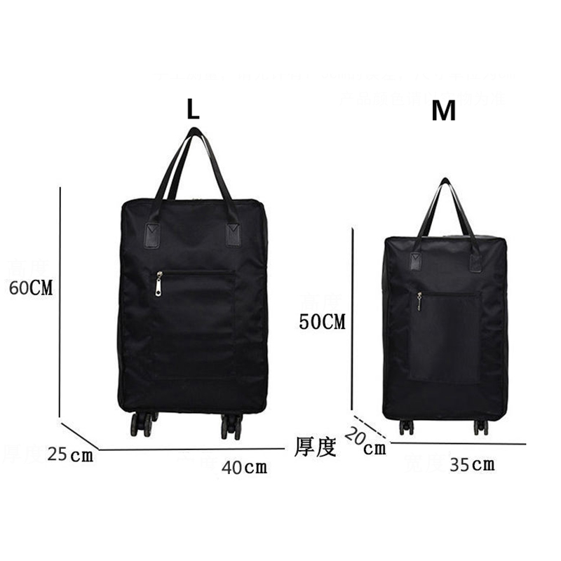 Große Kapazität Universal- Rad Reisetasche Ich bin Ausland Studie Oxford Tuch Klapp Rucksack Flugzeug Gepäck Lagerung Koffer Neue