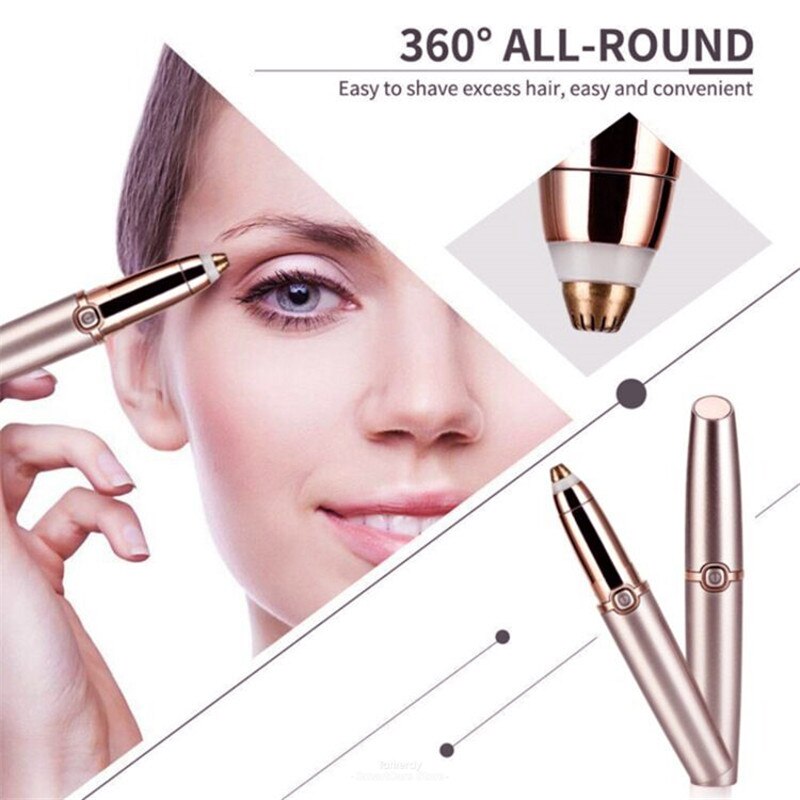 Womens Wenkbrauw Scheerapparaat Verwijder Gezichtshaar Usb Wenkbrauw Trimmer Facial Gezicht Scheermes Mini Kleine Draagbare Elektrische Trimer Voor Vrouwen