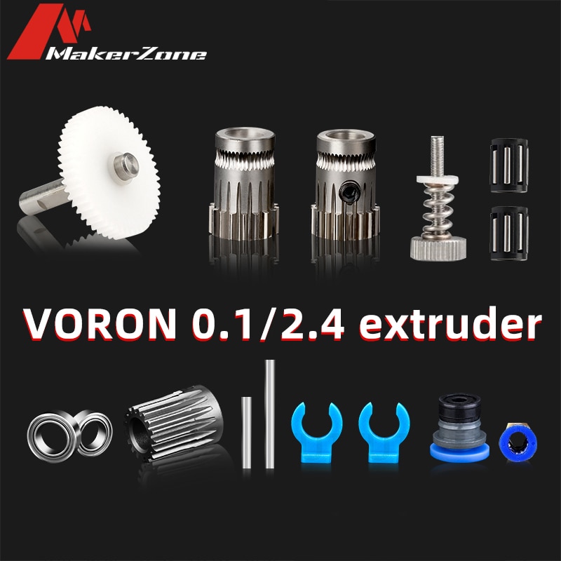 Dual Drive Extruder Kit for PRUSA DIY Direct/Bowden Feeding VORON Short-range Dual Extrusion Gear 3D Printer Parts