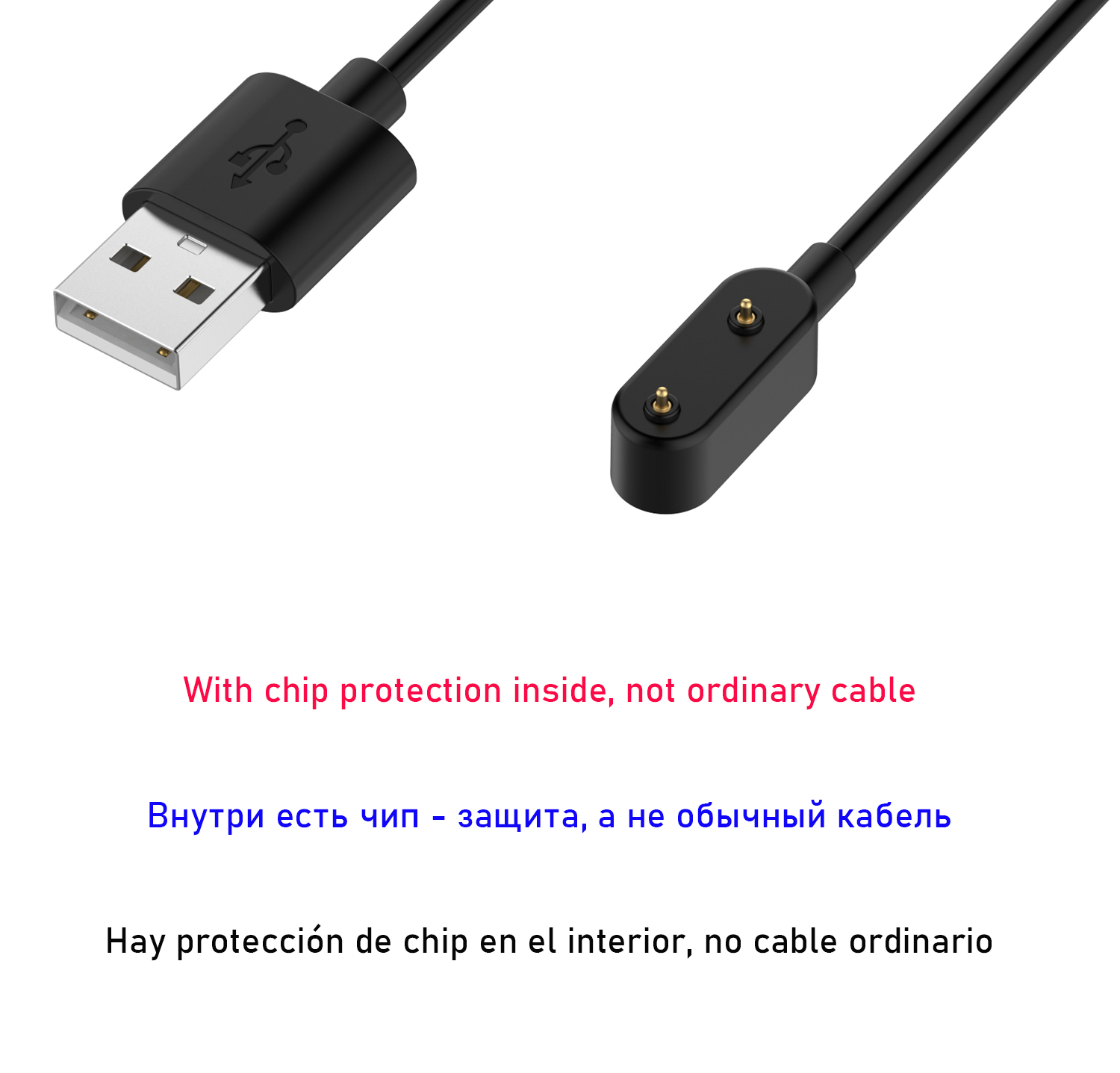 Cargador superior para Huawei Band 9 8/Watch Fit 3/ Fit 2 Cable de carga magnético para Huawei Honor Band 6/7 Cable USB protección de Chip
