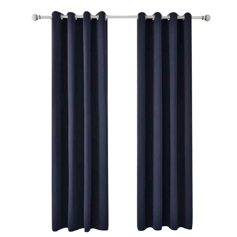 High Blackout Black Curtains 52*63 Inches Made Of 3-Layer Polyester Material Comfortable To The Touch 90% Shading: b / 107 160