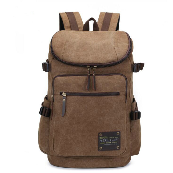 Tasche wieder 022217 neue heiße mann leinwand Rucksack schüler schultasche