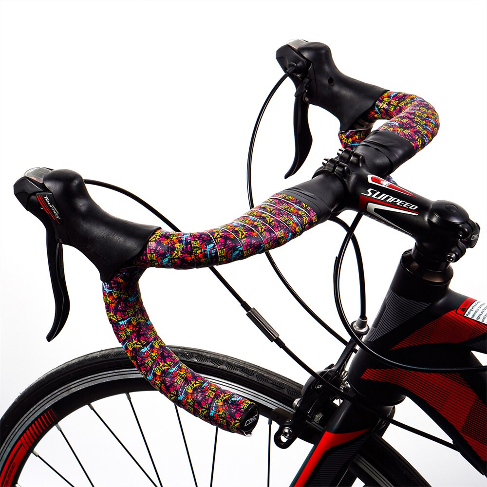 Cinta de manillar de calavera CNC para bicicleta de carretera, correa de engranaje Fixie de 2350mm, cinta de envoltura de bicicleta de PU EVA