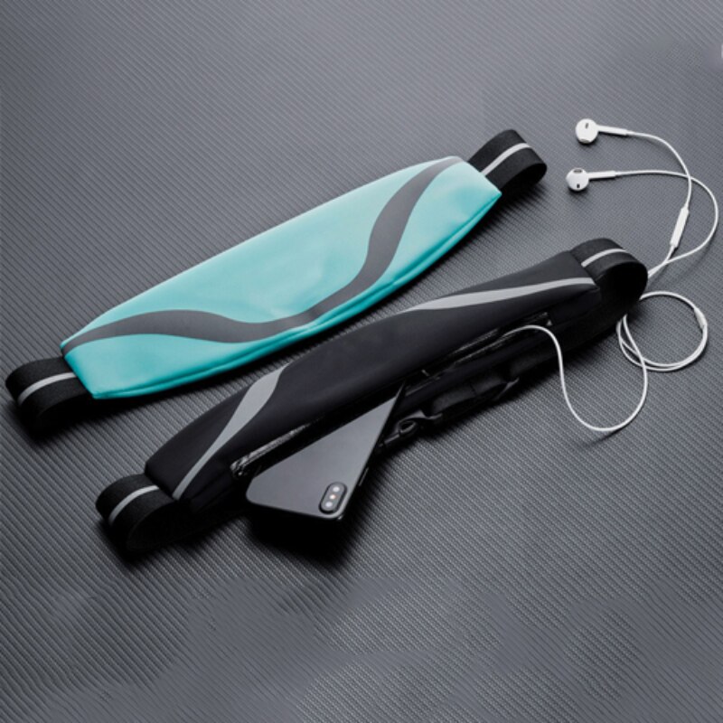 Riñonera ajustable impermeable transpirable para hombre y mujer, bolsa de cintura para correr, cinturón de Fitness, soporte para teléfono móvil, bolsa deportiva para trotar