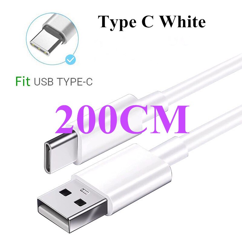 Cargador USB QC 3,0 de 18W, adaptador de carga rápida de teléfono para Realme, C21, Samsung, Xiaomi 11 Lite: 2M Type C Cable