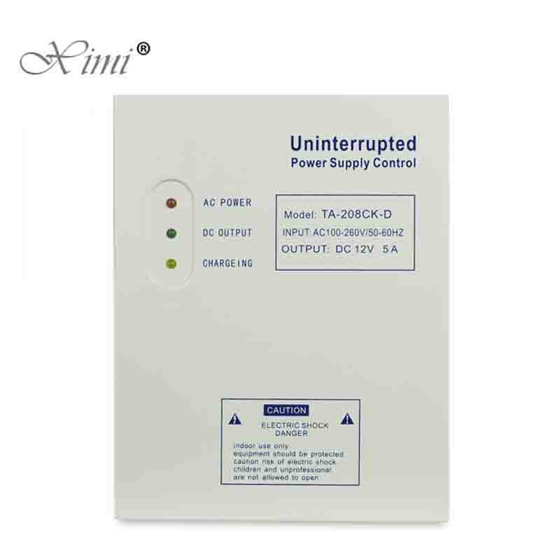 AC 110-240V DC 12V/5A Door Access Control System Switching Supply Power UPS Power Supply battery backup: TA-208CK-D