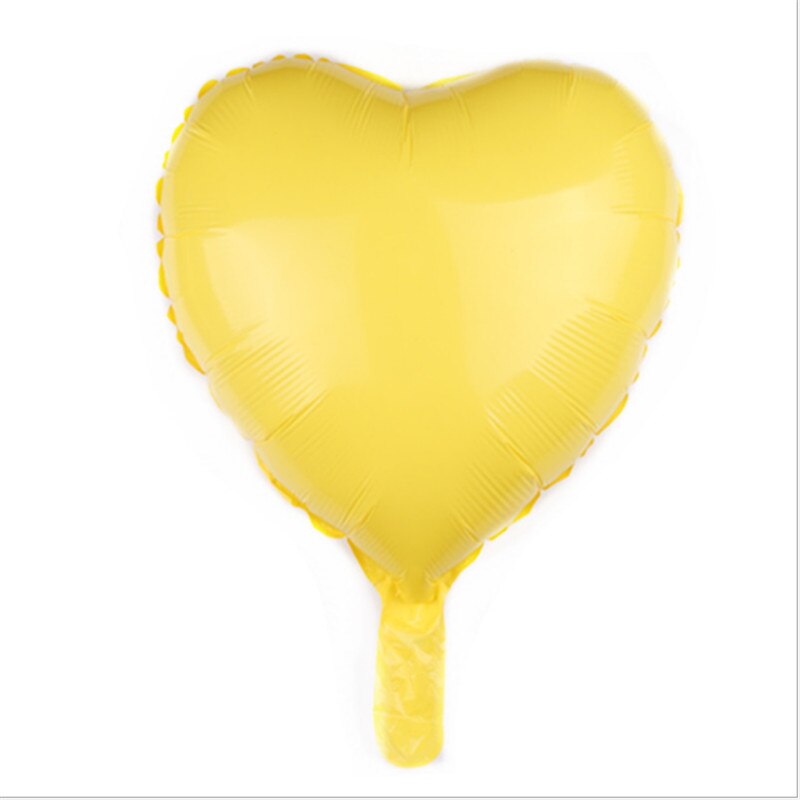 18 Inch Hartvormige Aluminium Ballonnen Valentijnsdag Bruiloft Verjaardag Decoratie Helium Ballonnen