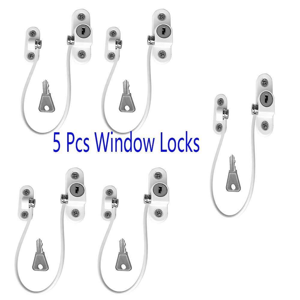 5 Pcs/lot Child Protection Baby Safety Window Protection Lock Child Safety Window Limiter Locks on the Windows Children's Castle: Default Title