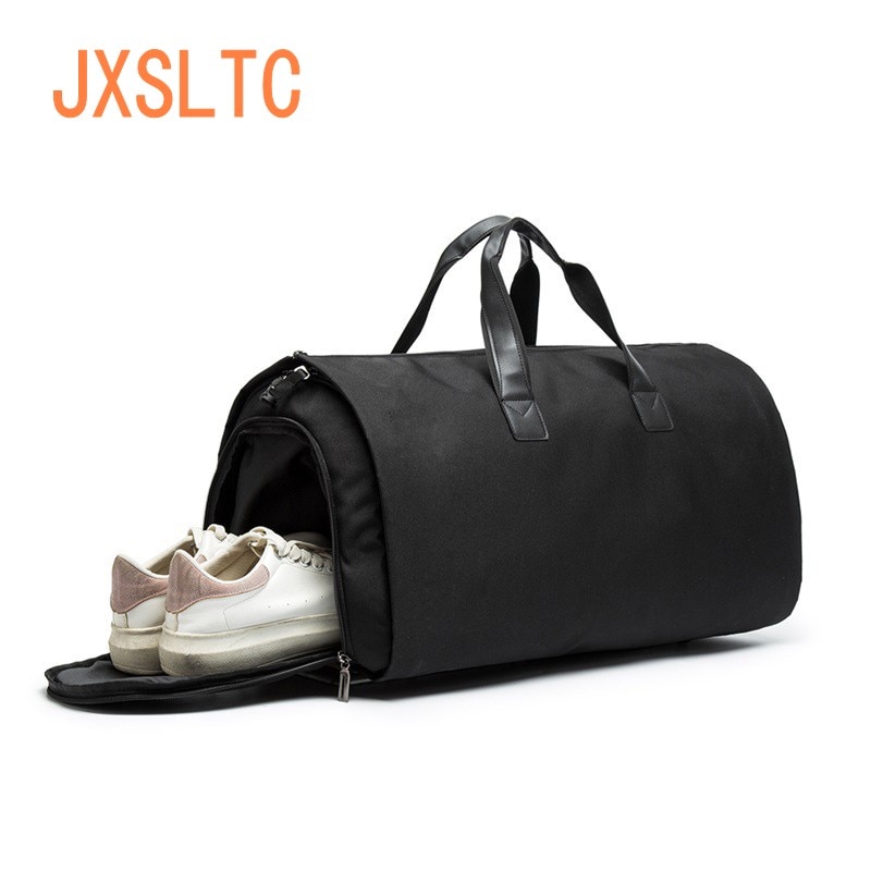 Saco de viagem para homens piquenique em roupas de grande capacidade multi-função saco dobrável oxford pano duffle negócio terno saco de ombro