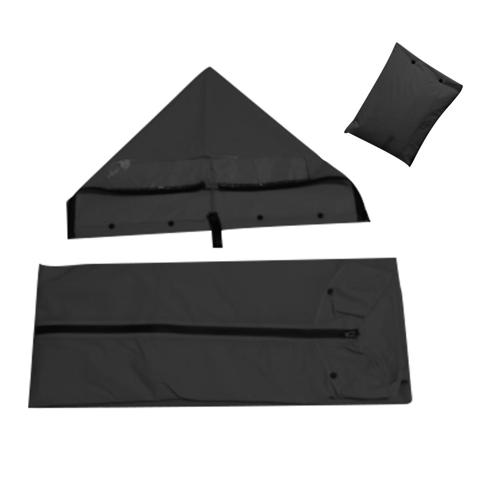 EVA – Poncho à capuche avec fermeture éclair pour femme et homme, vêtements de pluie, Long Style, pour la randonnée, , taille XL/XXL/XXXL