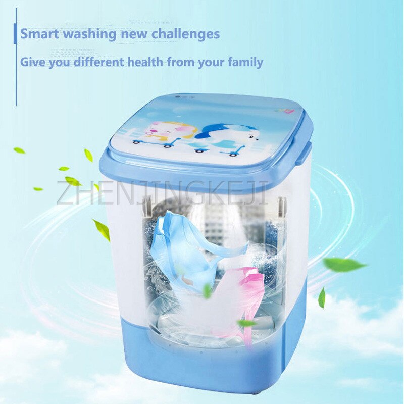 Small Mini Washing Machine Single bucket Semi-automatic With Spin Portable Home Personal Business Travel Underwear Shirt Washer