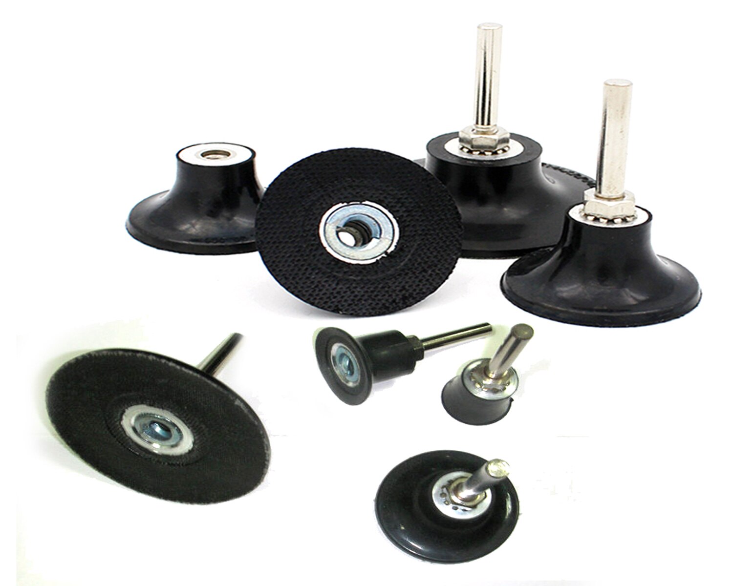 2" 1" 3 inch Back-up Pad for Roloc Sanding Disc Air Grinder 6mm Adapter Thread Bolt Shaft Changeable Rubber Pad