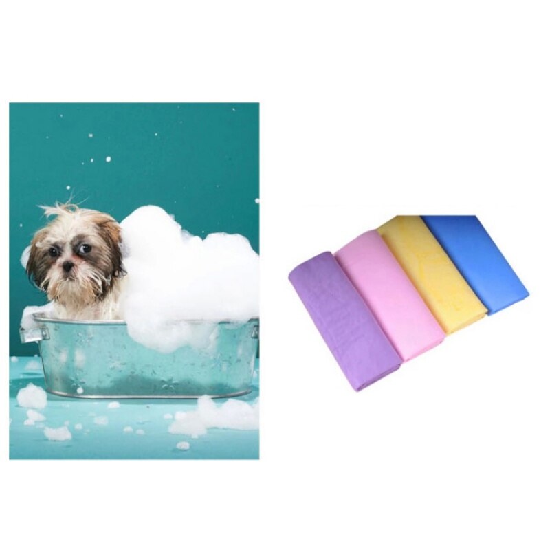 Toalla absorbente de limpieza de Mascota, toalla suave y cálida de secado rápido para mascotas, perritos y gatos, manta para la cama de lana, 1 Uds.