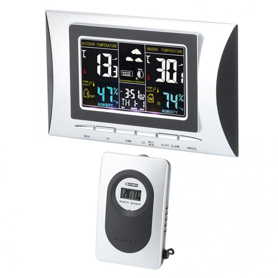 Digital Weather StationTS-102G LCD Digital Thermometer Hygrometer Temperature Barometer Forecast Calendar Time Clock