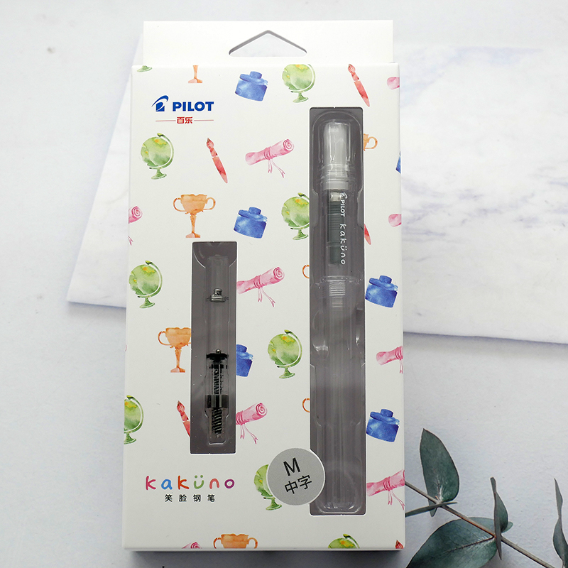 Pluma Estilográfica Pilot Kakuno Punta Media Cuerpo Blanco R | Meses