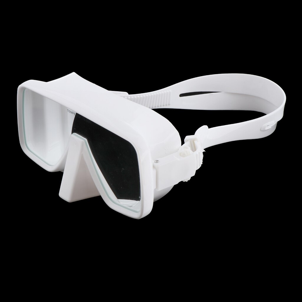 Adult Scuba Diving Mask Anti-Fog Tempered Glass Lens Snorkel Goggles Box