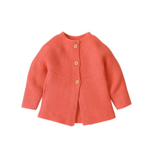 Herfst Winter Katoenen Trui Top Baby Kinderkleding Jongens Meisjes Gebreide Vest Trui Kinderen Lente Slijtage: C Orange / 3M