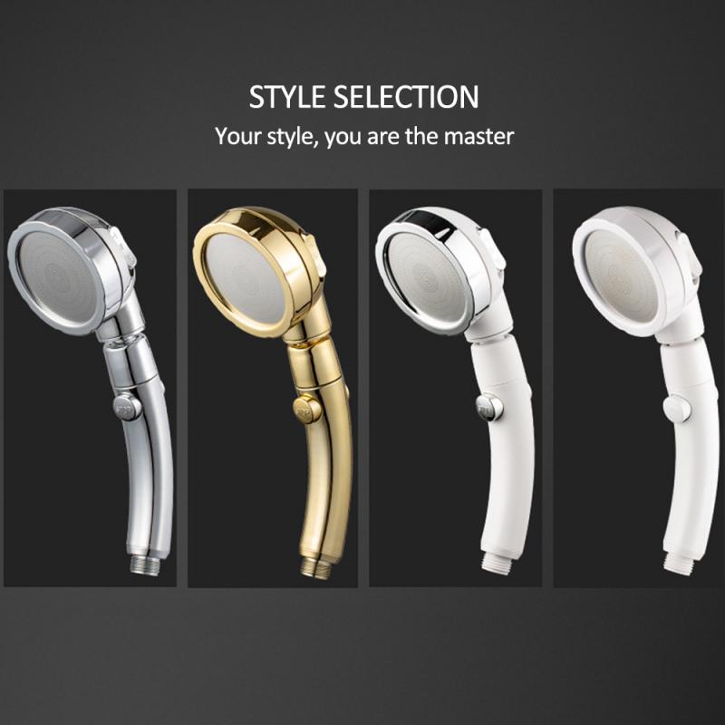 Portable Universal Bathroom Hand Held High Pressure Shower Head Pressurized 360° 3 In 1 Adjustable Shower Hand Shower Head