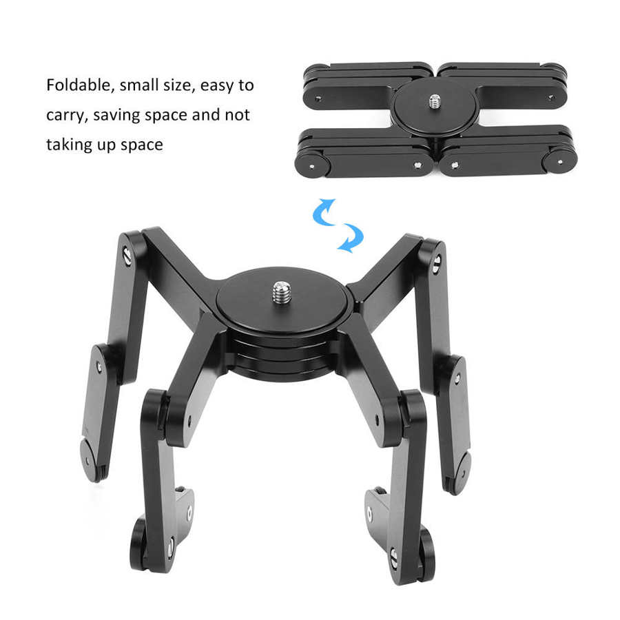 All Metal Foldable Increasing Distance Slide Rail Bracket Camera Low Shot Leg Stand