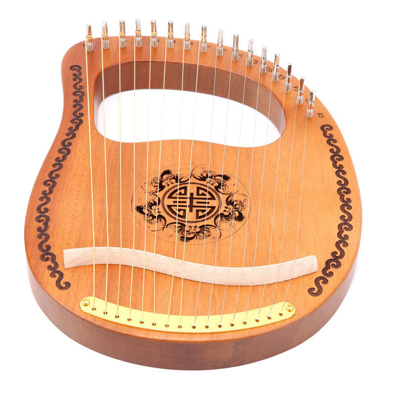 Wood Harp Produce Resonance and Reflection Portable Harp for Beginners Sweethearts