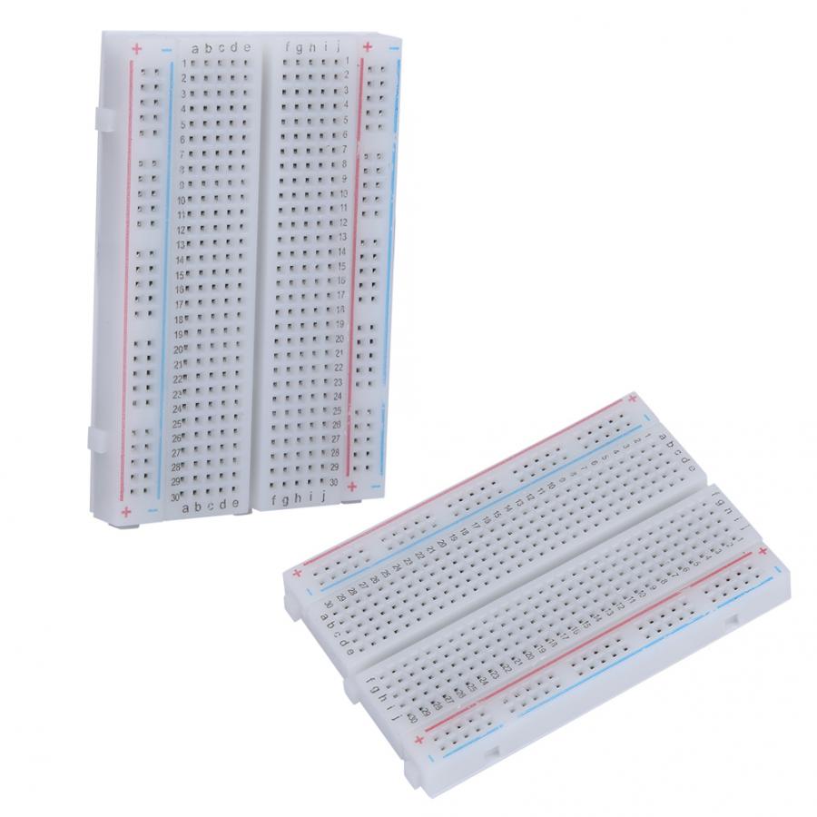 400 holes Circuit Testing Board Solderless 400 Tie-Points Breadboard Circuit Testing Board Reusable