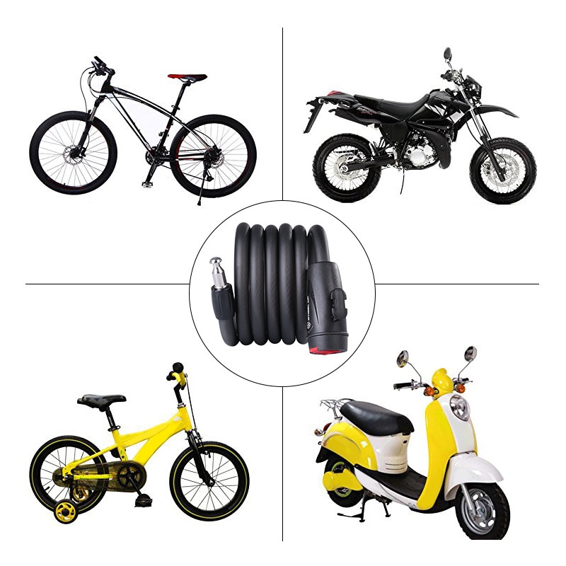 Fietsslot Anti-Diefstal Mountainbike Lock Stalen Kabelslot Fiets Rijden Accessoires Algemene Elektrische Fietsslot Fietsslot