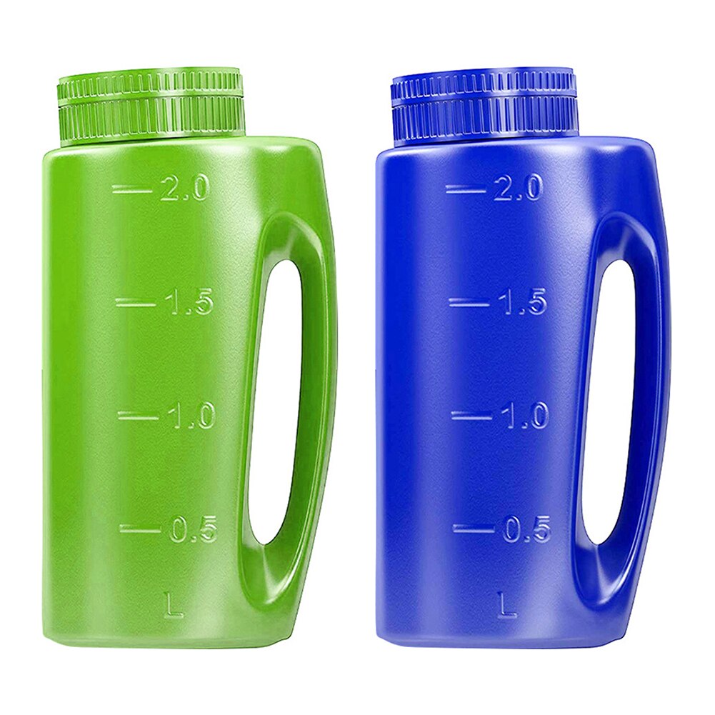 2L Handheld Spreader Adjustable Hole Size Lawn Fertilizer For Seed Salt Fertilizer Pot Fertilizer Bottle Sprinkler Salt Shaker