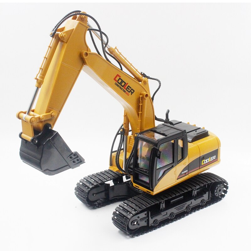HUINA 15 Kanal Voll Funktions Fernbedienung Bagger Bau Traktor Bagger Spielzeug Mit 2,4 Ghz Absender