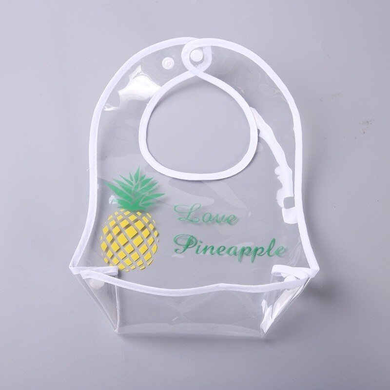 Baby Bib Adjustable Baby Bandana Bibs EVA Waterproof Lunch Feeding Bibs Baby Cartoon Fruit Feeding Cloth for Children Baby Apron