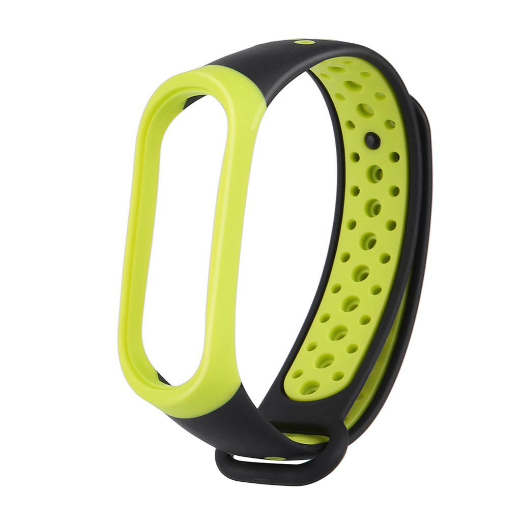 Correa de silicona para Xiaomi Mi Band 3 y 4, correa de silicona para relojes inteligentes, pulsera de silicona, accesorios para reloj inteligente mi band 3 y Mi Band 4: Yellow