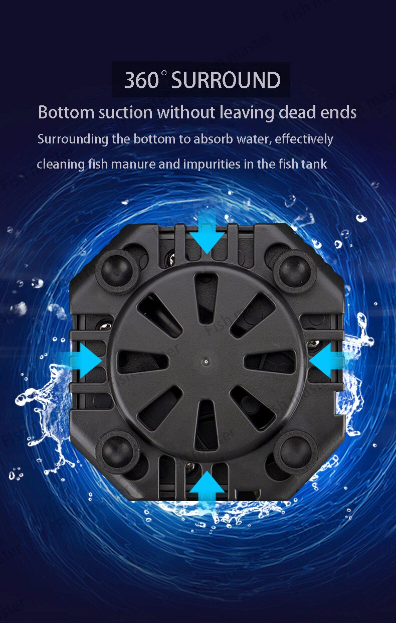 Fish tank water pump, bottom suction pump, low water level submersible pump, ultra-quiet filtration and circulating pumping