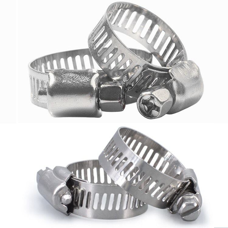 100 Pcs Stainless Steel Worm Drive Hose Clamps - 3/4" To 1" Range For Fuel Lines & Hoses 4 thumbnail image