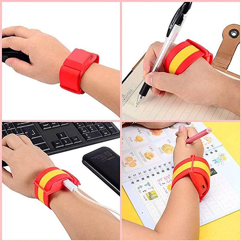 Pedometers Heating Wristband Self-heating Wristband, Self-heating Wrist Pads Belt Portable Hand Warmer Smart USB Charging Cable