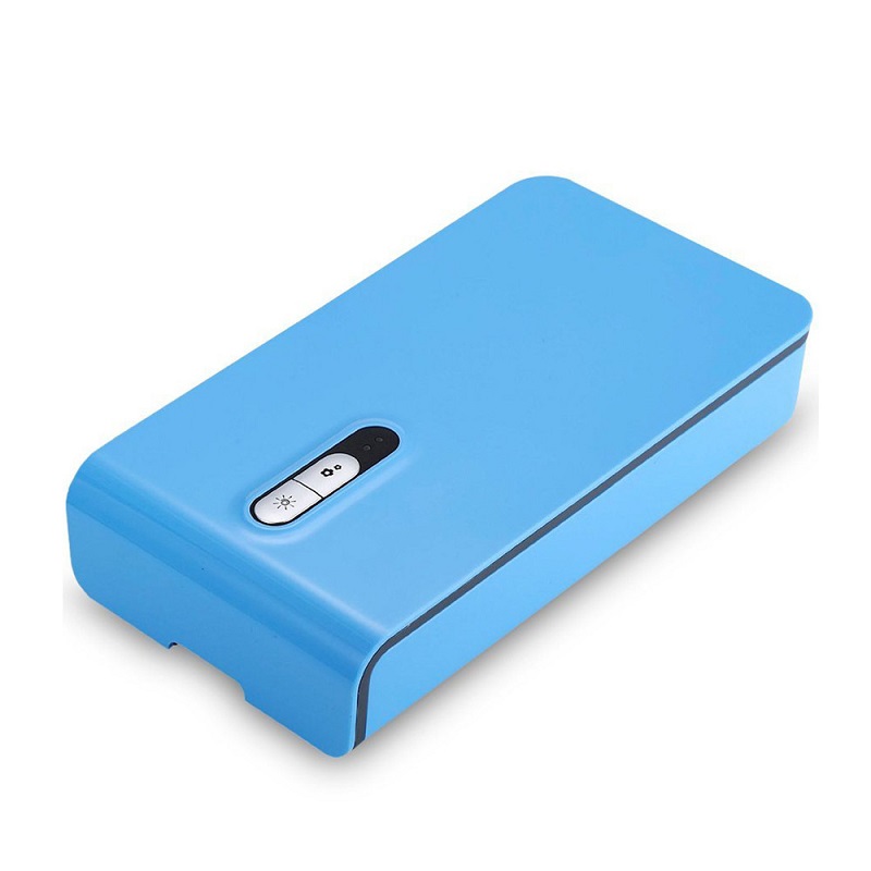 Toptronics de carga de teléfono y USB para el hogar desinfectante UV para Smartphone reloj pulsera ropa interior cepillo de dientes: Blue