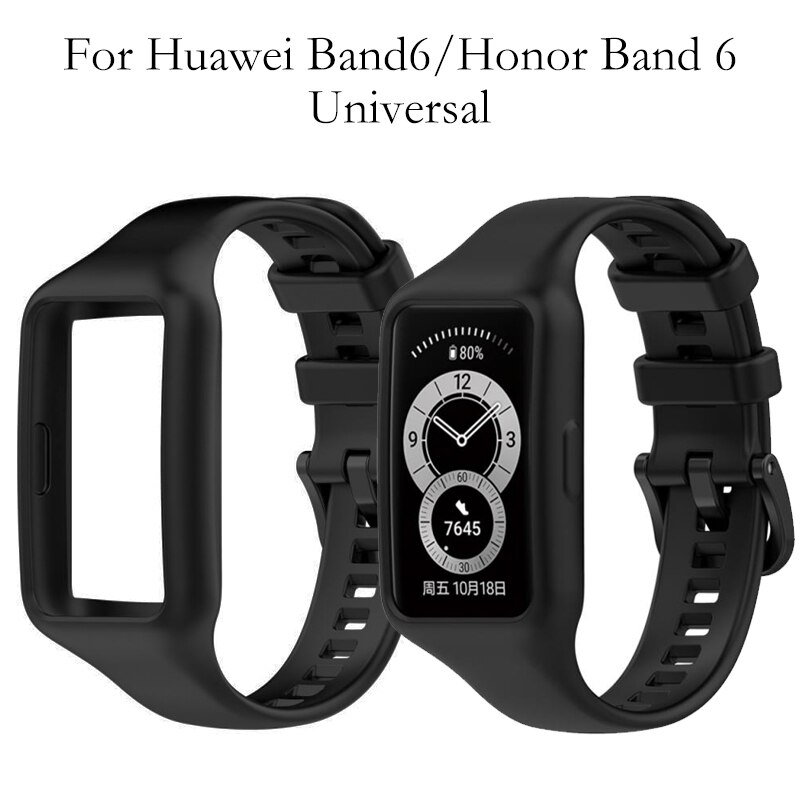 Til huawei honor band 6 pro silikone sportsremme smart urrem til honor band 6 armbånd tilbehør til huawei band 6 rem